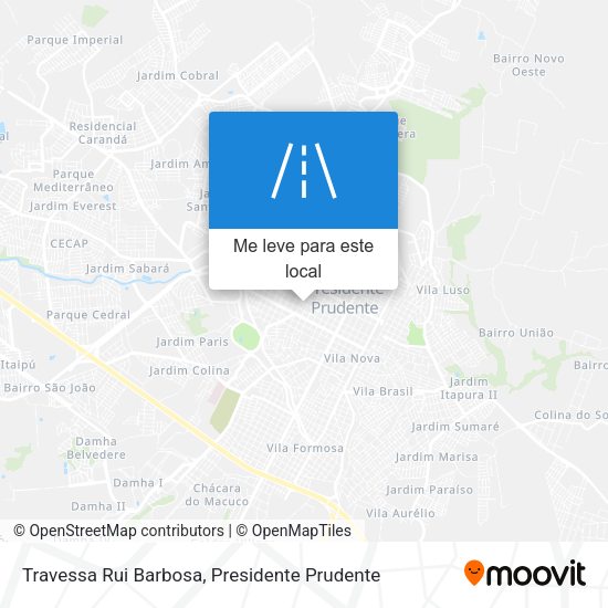 Travessa Rui Barbosa mapa