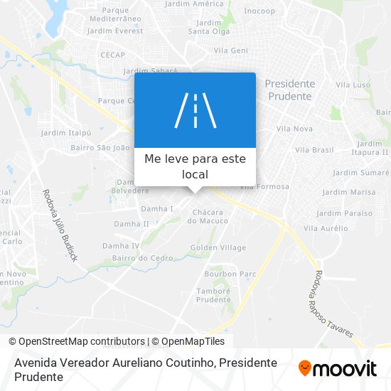 Avenida Vereador Aureliano Coutinho mapa