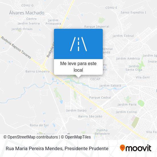 Rua Maria Pereira Mendes mapa