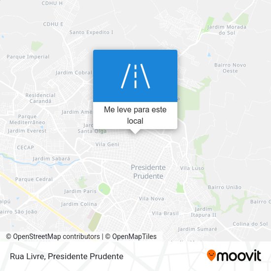 Rua Livre mapa