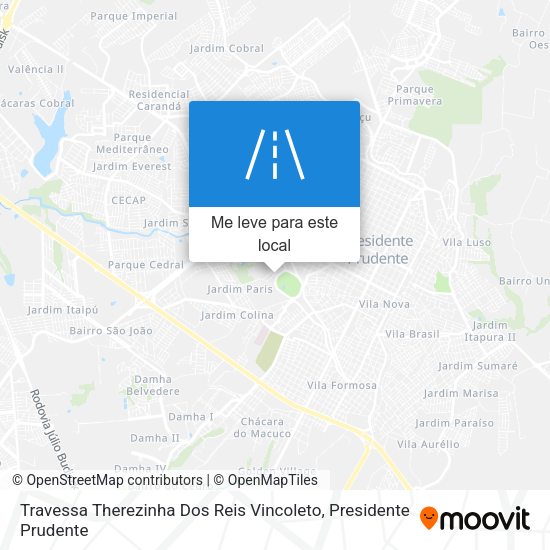 Travessa Therezinha Dos Reis Vincoleto mapa
