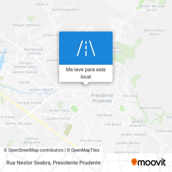 Rua Nestor Seabra mapa
