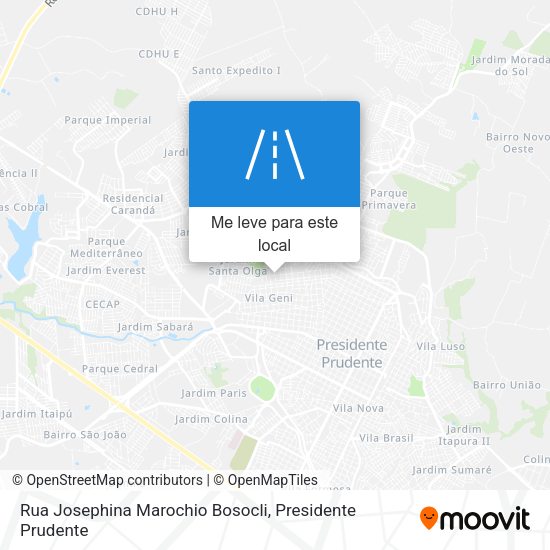 Rua Josephina Marochio Bosocli mapa