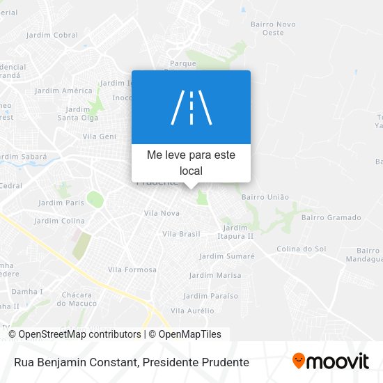 Rua Benjamin Constant mapa
