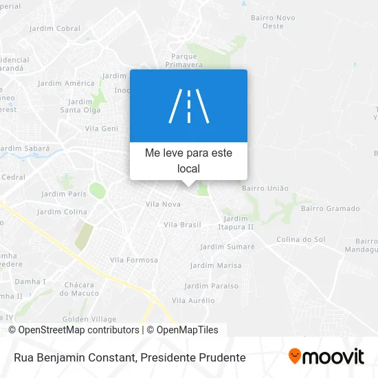Rua Benjamin Constant mapa