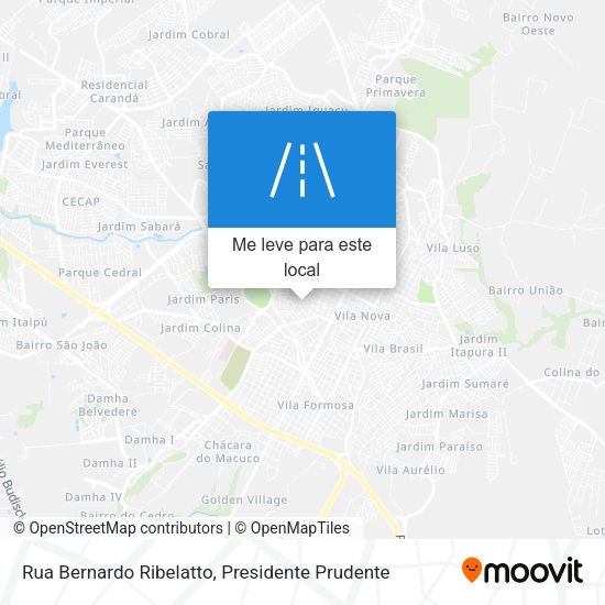 Rua Bernardo Ribelatto mapa