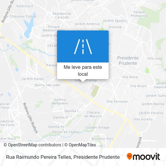 Rua Raimundo Pereira Telles mapa