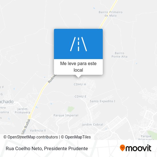 Rua Coelho Neto mapa