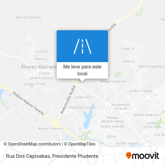 Rua Dos Capixabas mapa