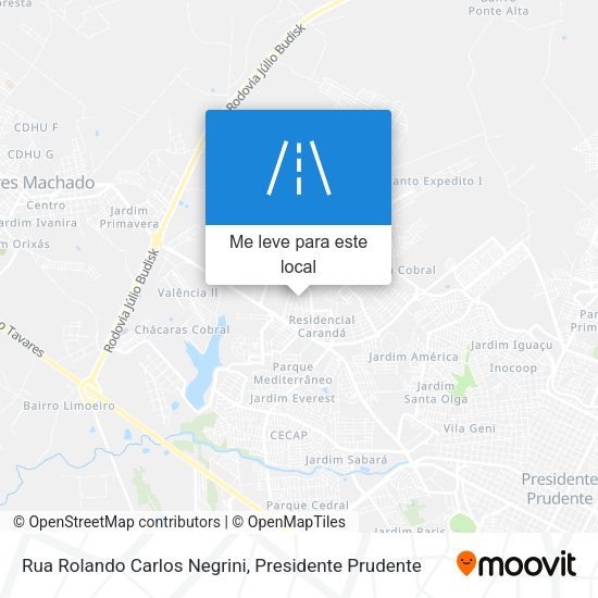 Rua Rolando Carlos Negrini mapa