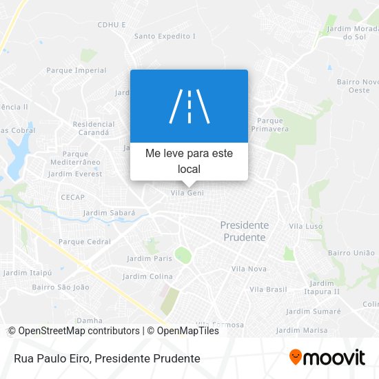 Rua Paulo Eiro mapa