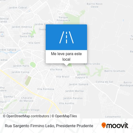 Rua Sargento Firmino Leão mapa