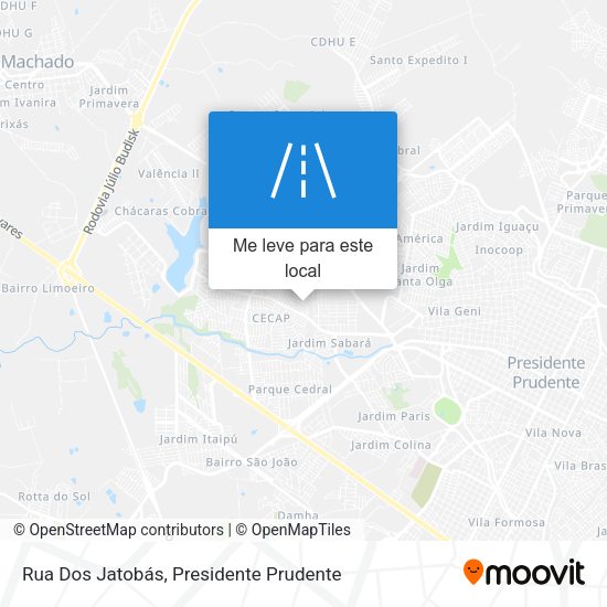 Rua Dos Jatobás mapa