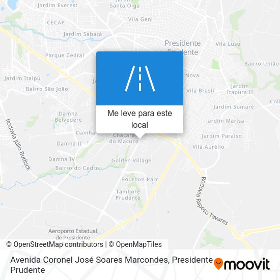Avenida Coronel José Soares Marcondes mapa