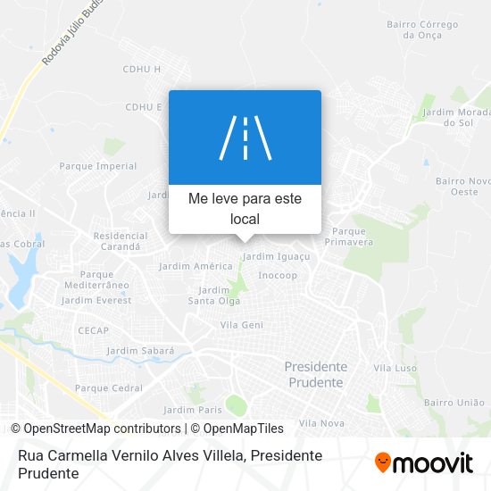 Rua Carmella Vernilo Alves Villela mapa