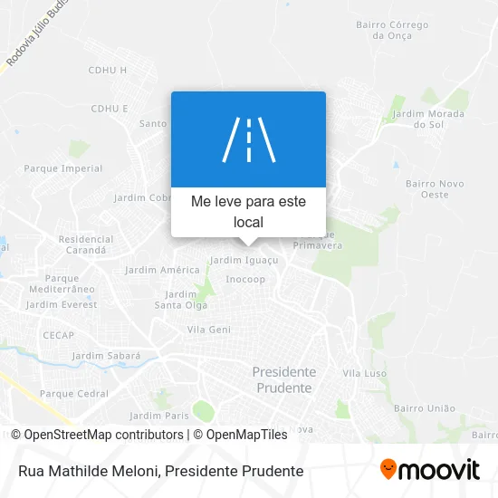 Rua Mathilde Meloni mapa