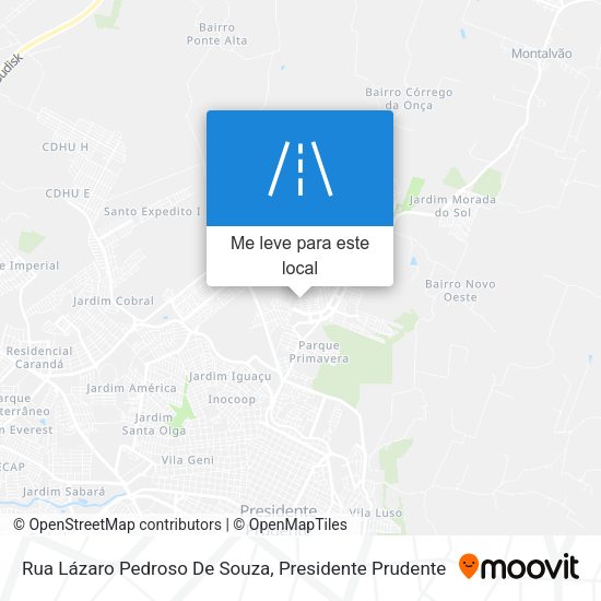 Rua Lázaro Pedroso De Souza mapa