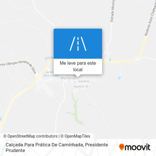Calçada Para Prática De Caminhada mapa