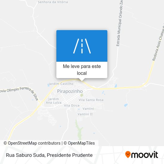 Rua Saburo Suda mapa