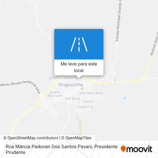 Rua Márcia Padovan Dos Santos Pavani mapa
