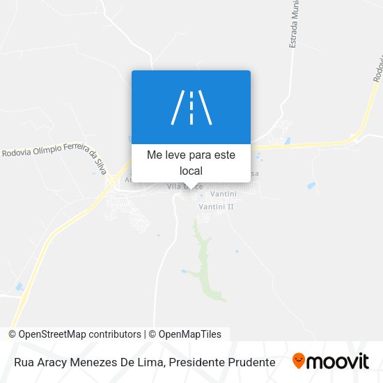 Rua Aracy Menezes De Lima mapa