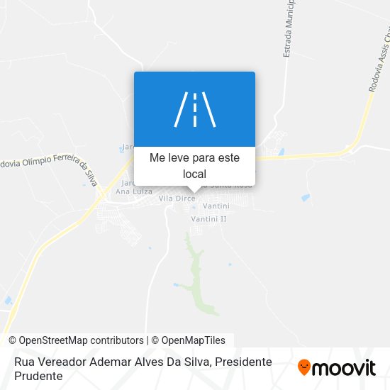 Rua Vereador Ademar Alves Da Silva mapa