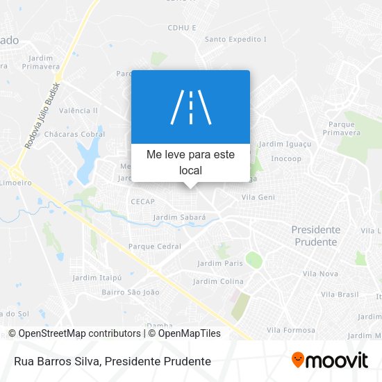 Rua Barros Silva mapa