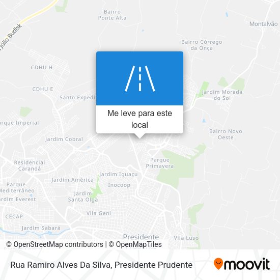 Rua Ramiro Alves Da Silva mapa
