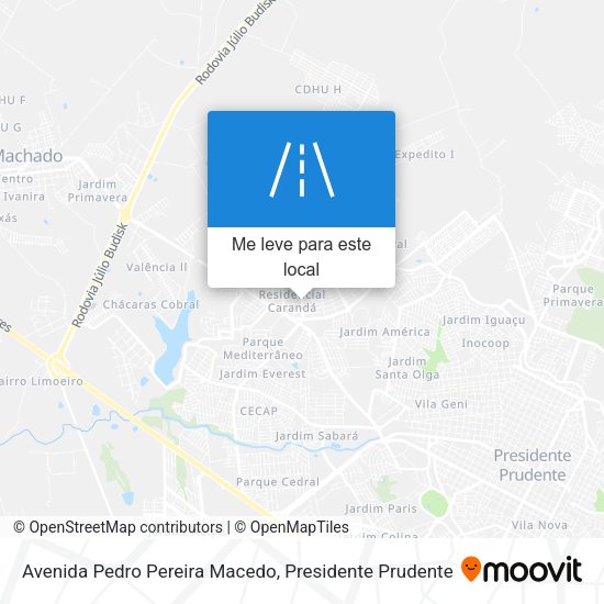 Avenida Pedro Pereira Macedo mapa