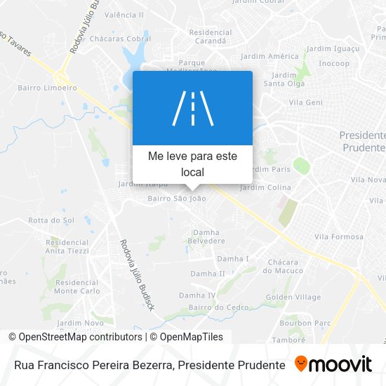 Rua Francisco Pereira Bezerra mapa