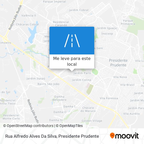 Rua Alfredo Alves Da Silva mapa