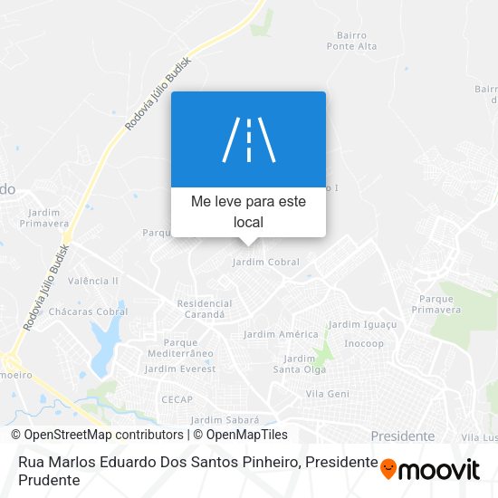 Rua Marlos Eduardo Dos Santos Pinheiro mapa