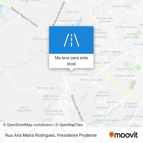 Rua Ana Maria Rodrigues mapa
