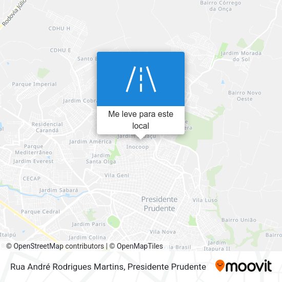 Rua André Rodrigues Martins mapa