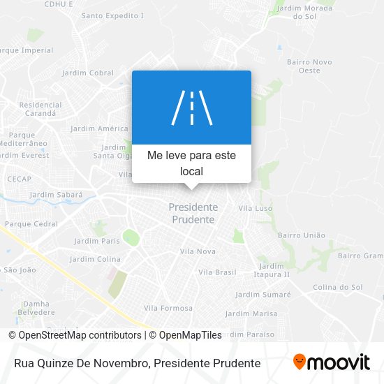 Rua Quinze De Novembro mapa