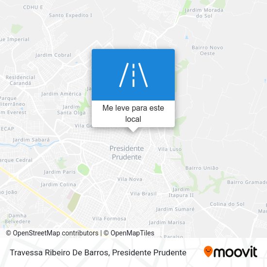 Travessa Ribeiro De Barros mapa