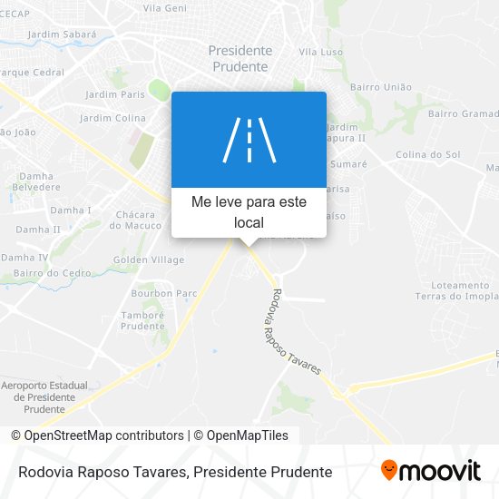 Rodovia Raposo Tavares mapa