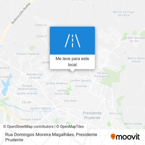 Rua Domingos Moreira Magalhães mapa
