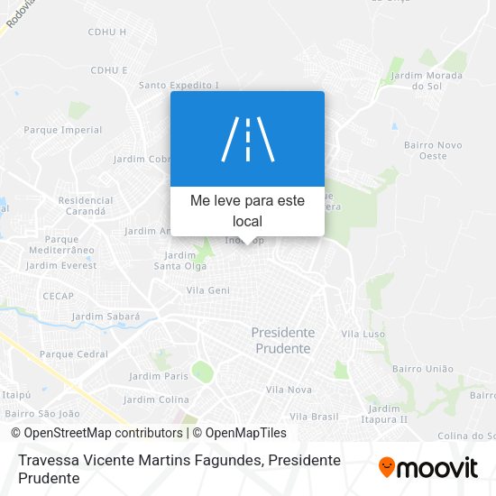 Travessa Vicente Martins Fagundes mapa