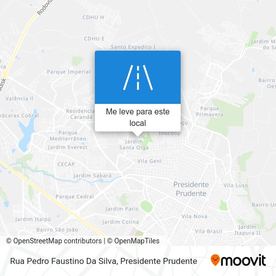 Rua Pedro Faustino Da Silva mapa
