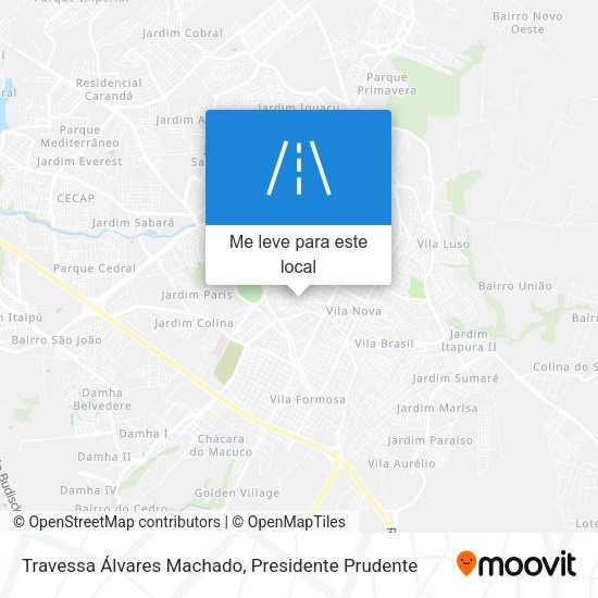 Travessa Álvares Machado mapa