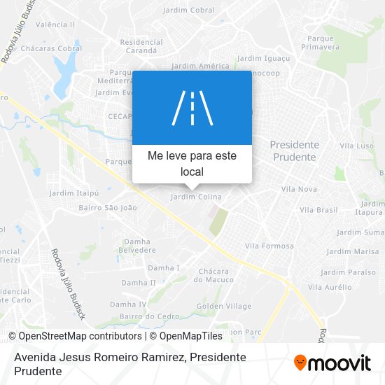 Avenida Jesus Romeiro Ramirez mapa