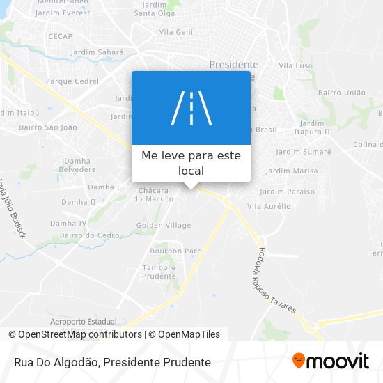 Rua Do Algodão mapa