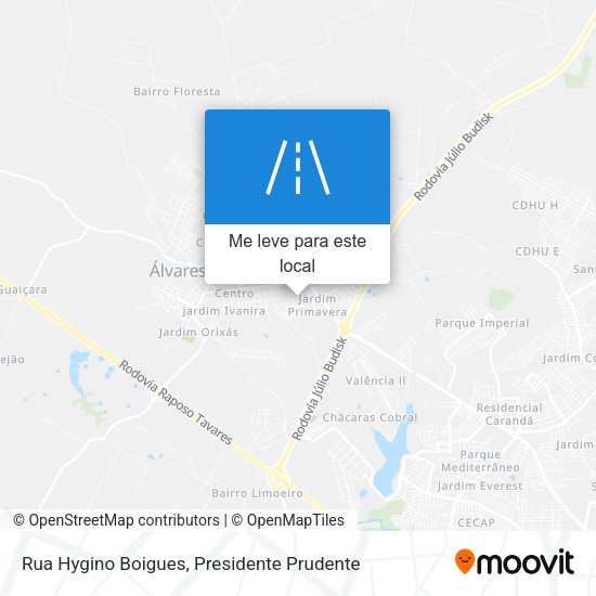 Rua Hygino Boigues mapa