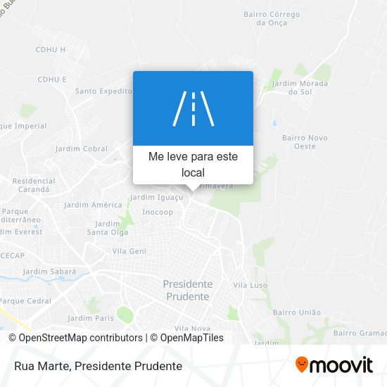 Rua Marte mapa