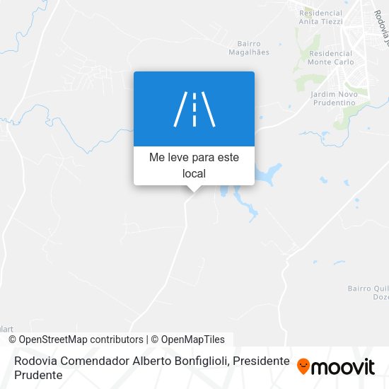 Rodovia Comendador Alberto Bonfiglioli mapa