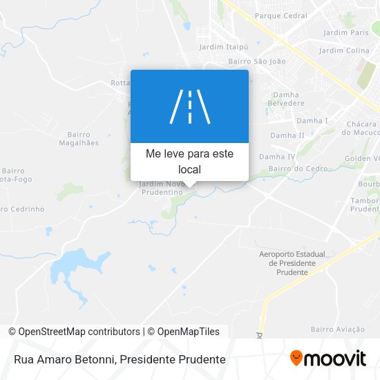 Rua Amaro Betonni mapa