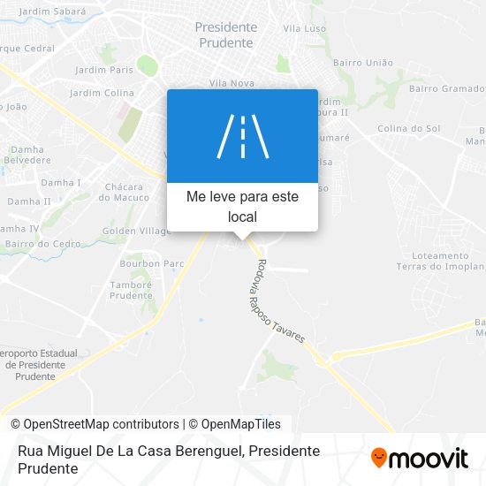 Rua Miguel De La Casa Berenguel mapa