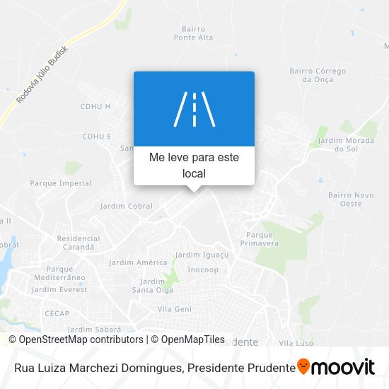 Rua Luiza Marchezi Domingues mapa