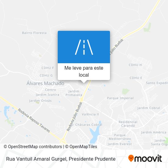 Rua Vantuil Amaral Gurgel mapa